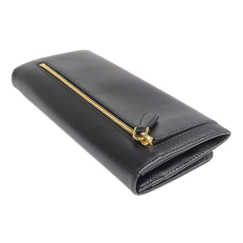 PRADA Saffiano皮革Long Wallet金扣長錢包-4