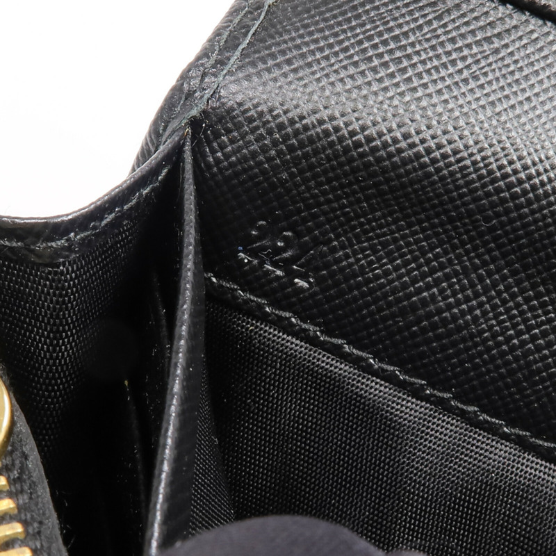 PRADA Saffiano皮革Long Wallet金扣長錢包-12