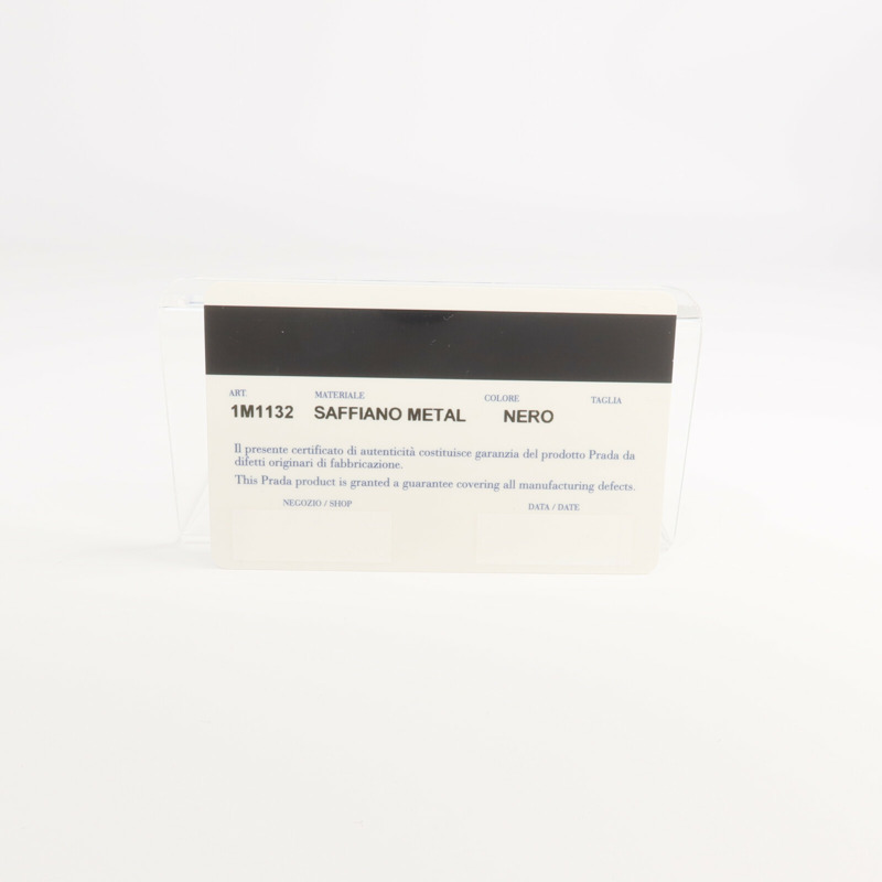 PRADA Saffiano皮革Long Wallet金扣長錢包-14