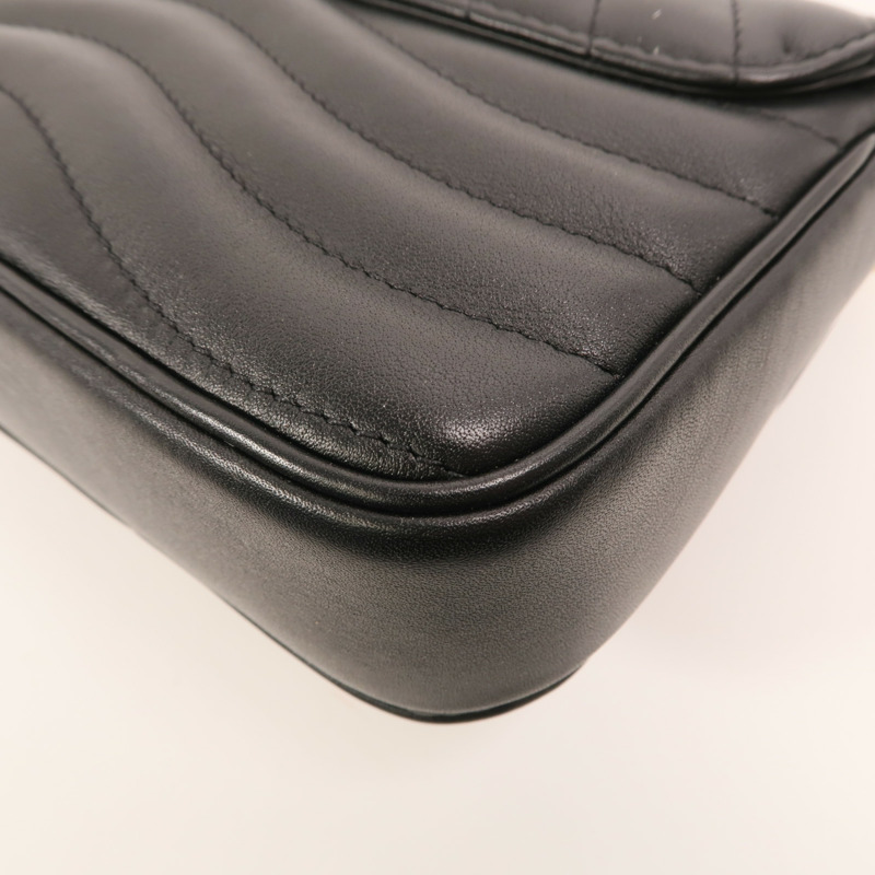 LOUIS VUITTON 牛皮皮革New Wave PM金扣鏈帶肩背袋-9