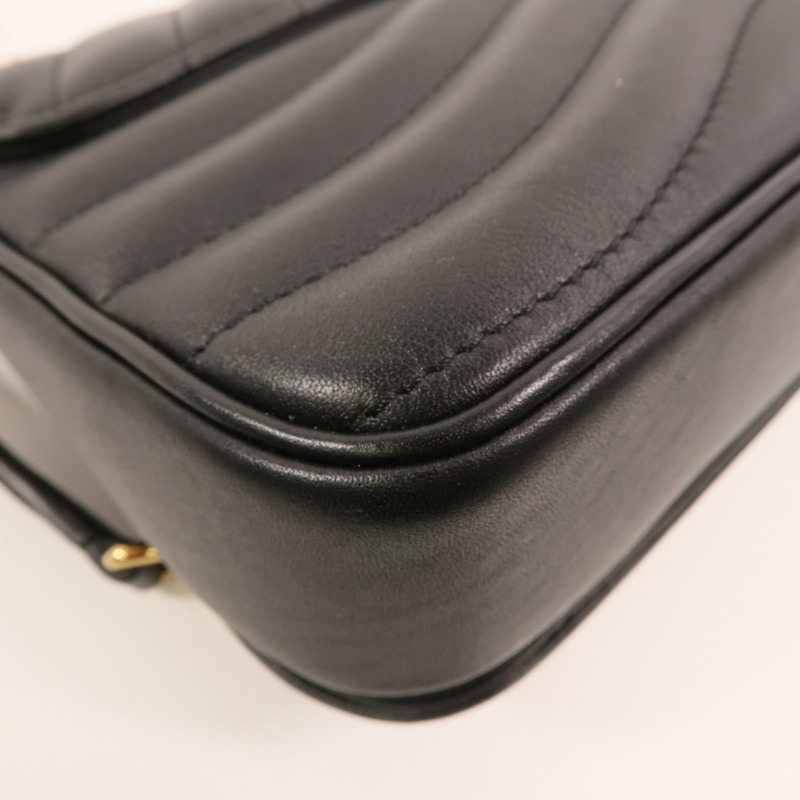LOUIS VUITTON 牛皮皮革New Wave PM金扣鏈帶肩背袋-10