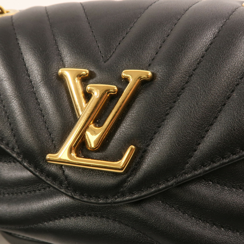 LOUIS VUITTON 牛皮皮革New Wave PM金扣鏈帶肩背袋-11
