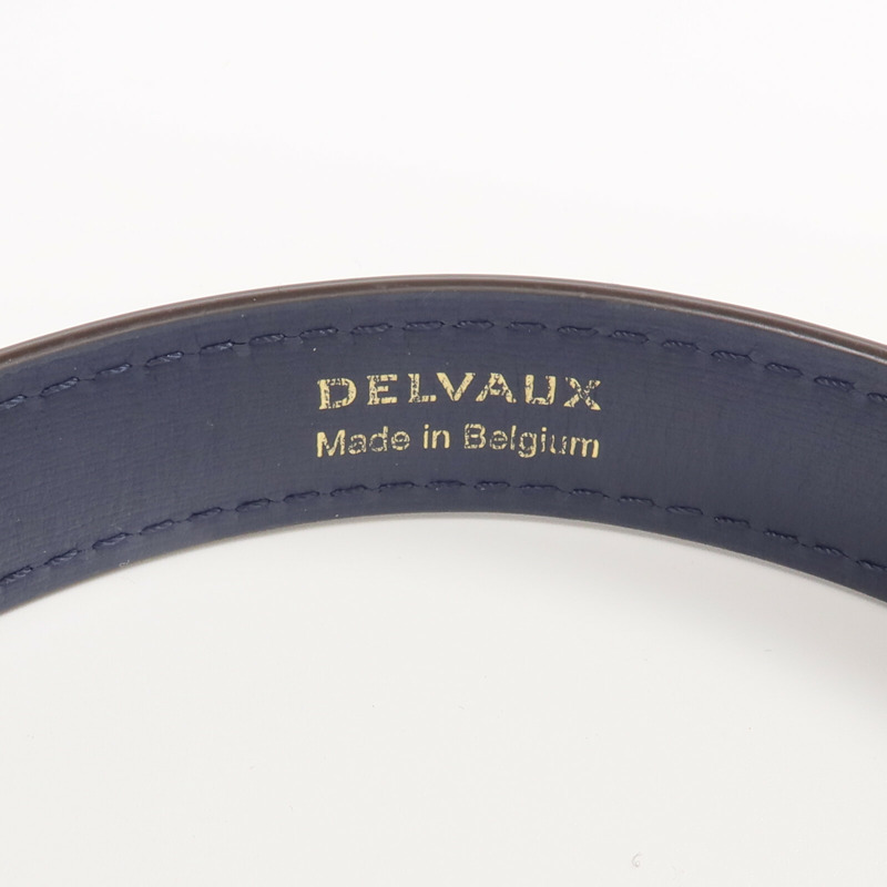 Delvaux 牛皮皮革Short D Chain Strap金扣肩帶-3