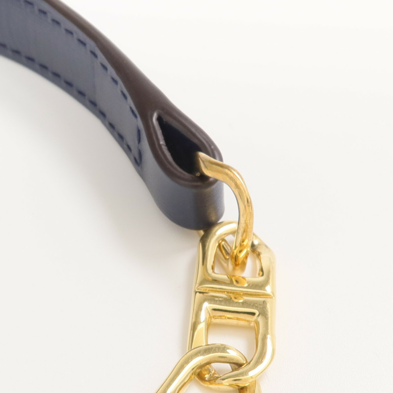 Delvaux 牛皮皮革Short D Chain Strap金扣肩帶-4