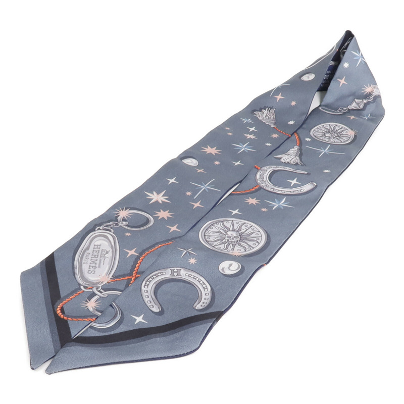 HERMES 絲質Twilly絲巾-2