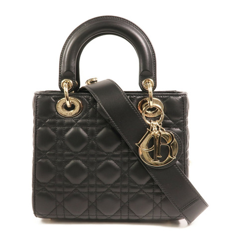 Dior 羊皮皮革Lady Dior My ABCDior金扣手挽肩背兩用袋