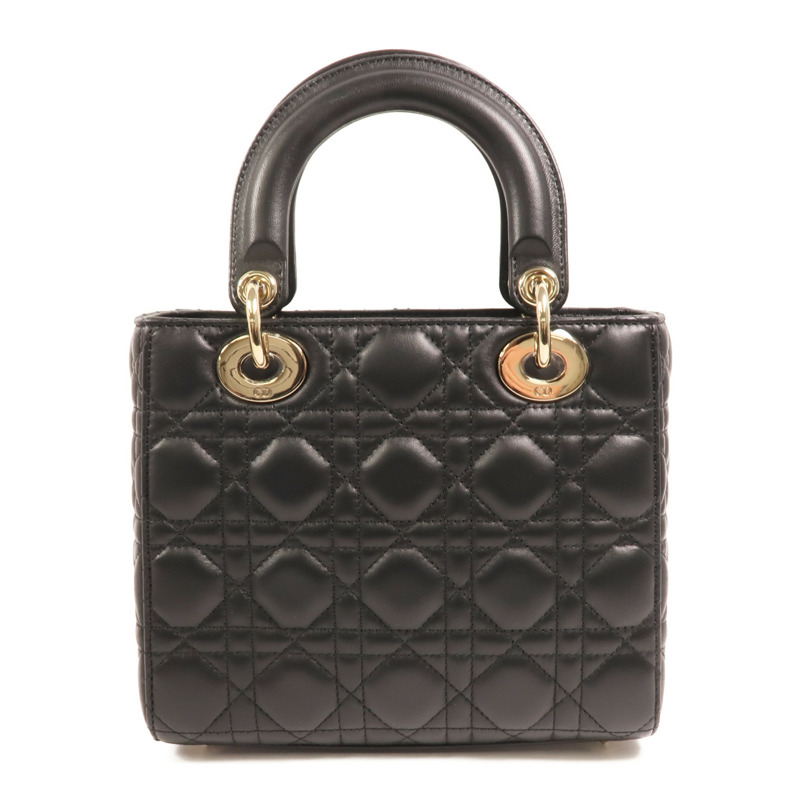 Dior 羊皮皮革Lady Dior My ABCDior金扣手挽肩背兩用袋-1