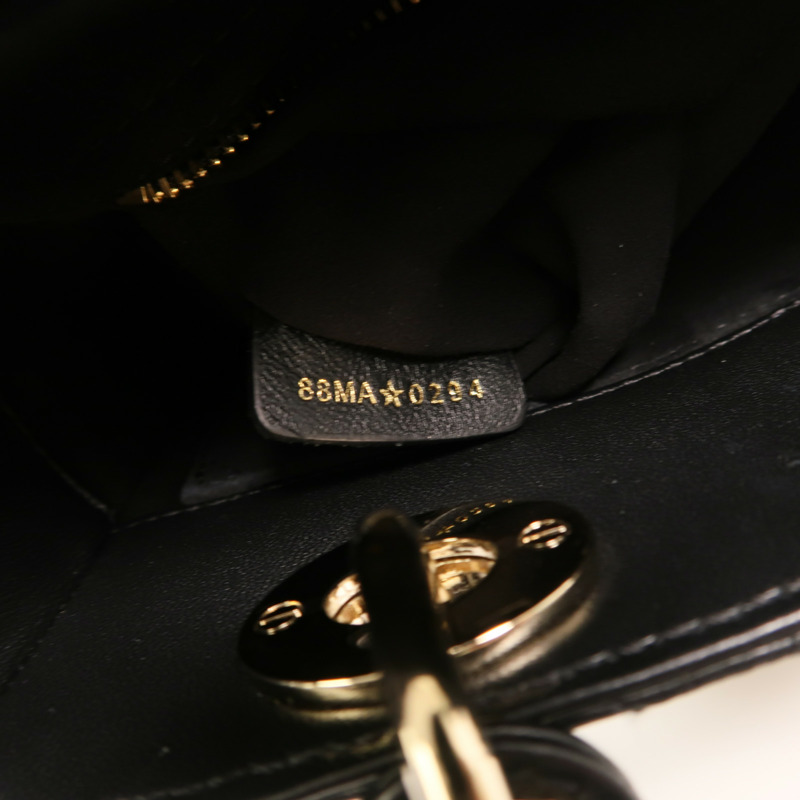 Dior 羊皮皮革Lady Dior My ABCDior金扣手挽肩背兩用袋-6