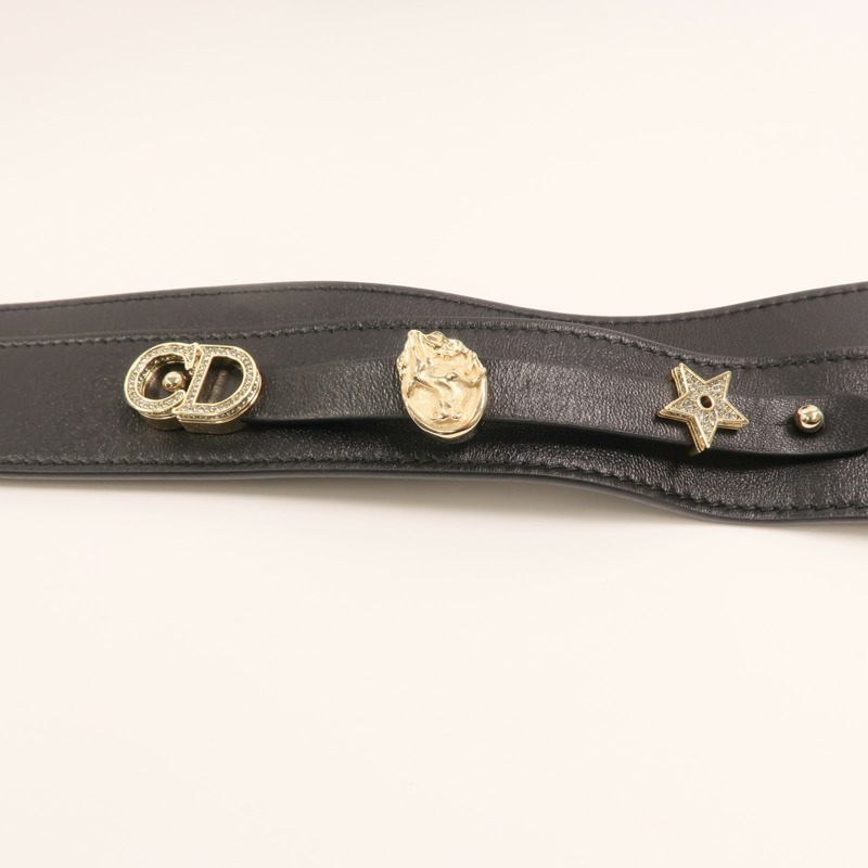 Dior 羊皮皮革Lady Dior My ABCDior金扣手挽肩背兩用袋-9