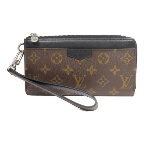 LOUIS VUITTON Monogram Macassar Zippy Dragonne銀扣長錢包