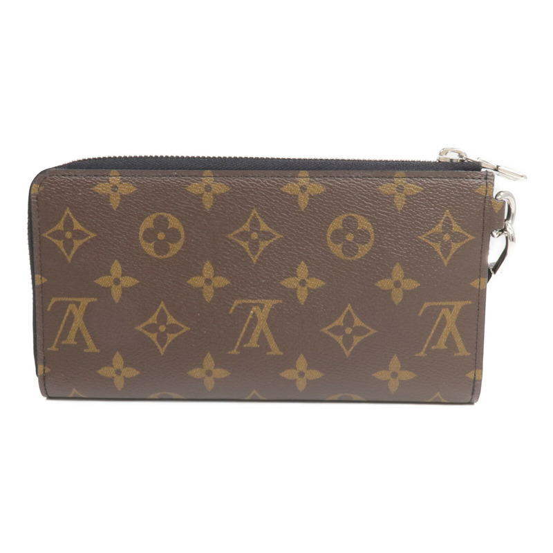 LOUIS VUITTON Monogram Macassar Zippy Dragonne銀扣長錢包-1