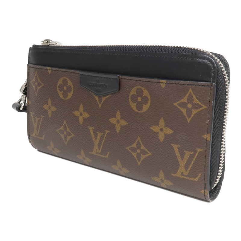 LOUIS VUITTON Monogram Macassar Zippy Dragonne銀扣長錢包-2