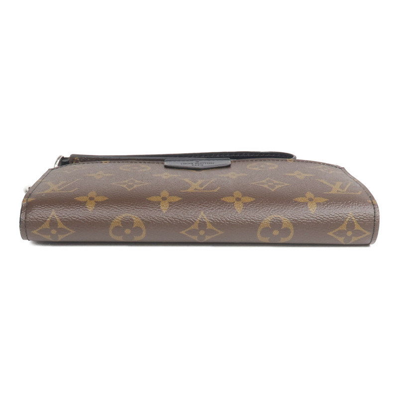 LOUIS VUITTON Monogram Macassar Zippy Dragonne銀扣長錢包-3