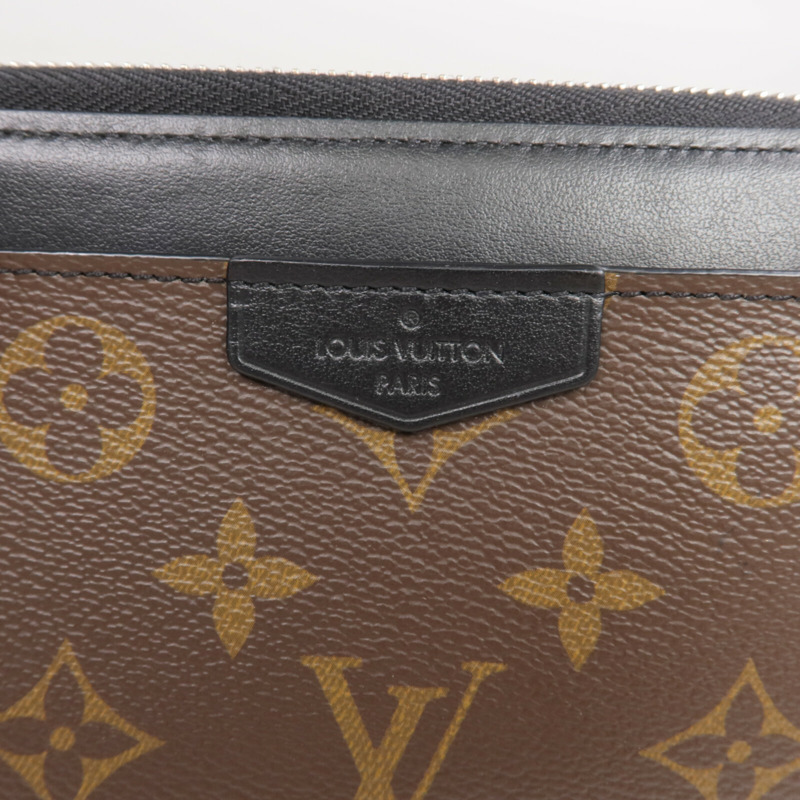 LOUIS VUITTON Monogram Macassar Zippy Dragonne銀扣長錢包-6
