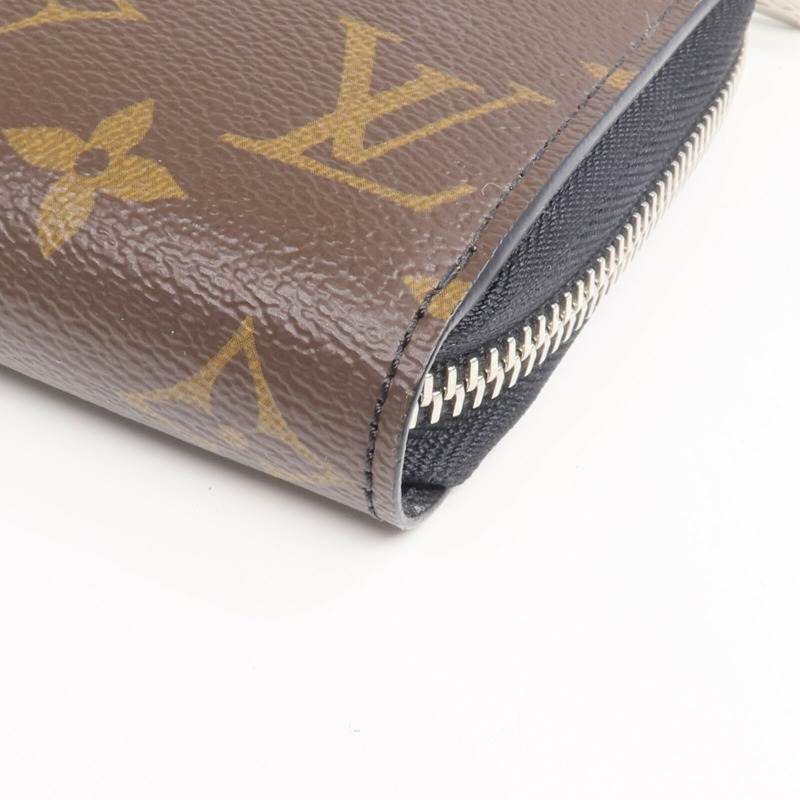 LOUIS VUITTON Monogram Macassar Zippy Dragonne銀扣長錢包-9
