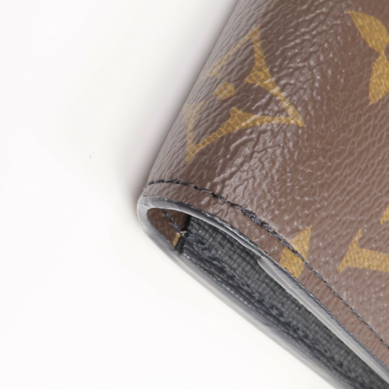 LOUIS VUITTON Monogram Macassar Zippy Dragonne銀扣長錢包-11