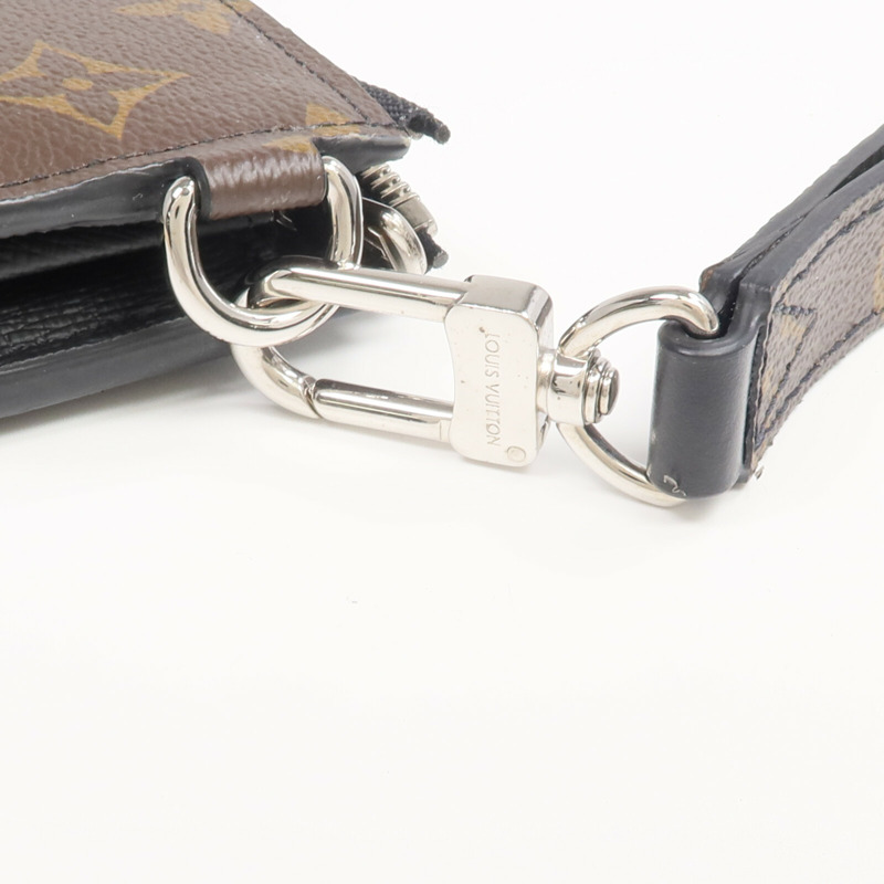LOUIS VUITTON Monogram Macassar Zippy Dragonne銀扣長錢包-13