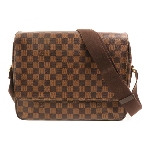 LOUIS VUITTON Damier Shelton MM金扣肩背袋