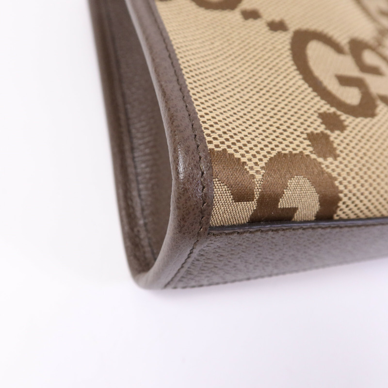 GUCCI 帆布Jumbo GG金扣手挽肩背兩用袋-10