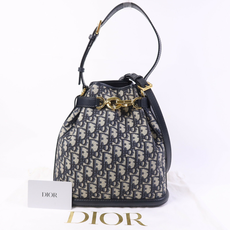 Dior 帆布Medium C'est Bag金扣手挽肩背兩用袋-8