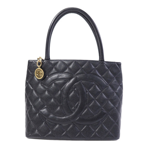 CHANEL 牛皮皮革Vintage Tote Bag金扣手挽袋