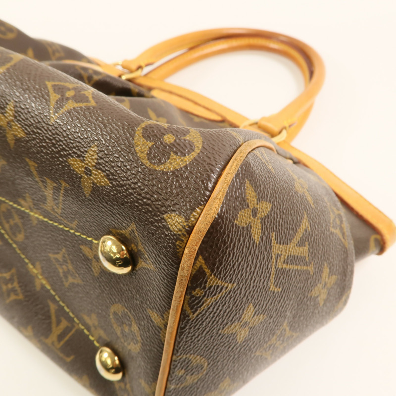 LOUIS VUITTON Monogram Tivoli PM金扣手挽袋-12