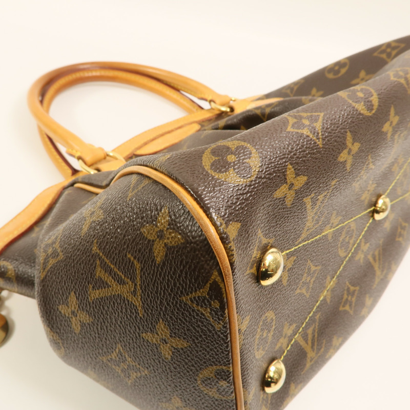LOUIS VUITTON Monogram Tivoli PM金扣手挽袋-13