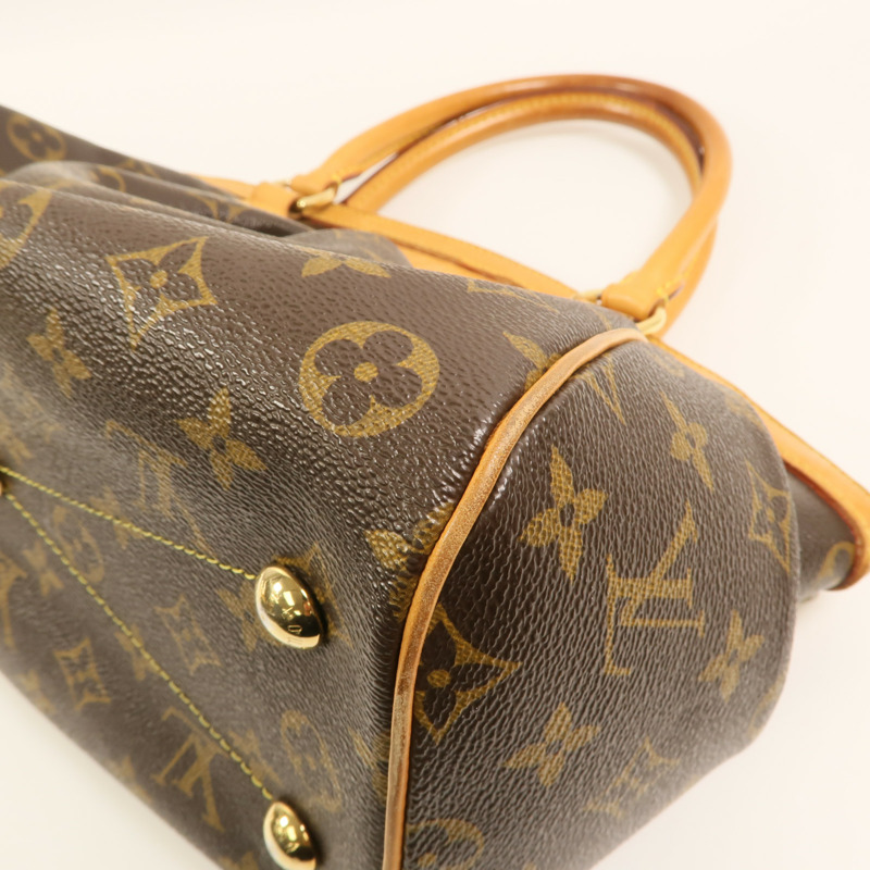 LOUIS VUITTON Monogram Tivoli PM金扣手挽袋-14