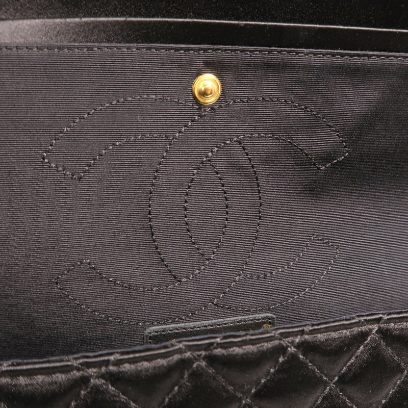 CHANEL Satin 2.55 Medium金扣鏈帶肩背袋-8