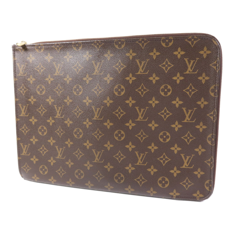 LOUIS VUITTON Monogram Poche Document Briefcase金扣手提包-2