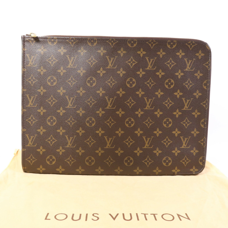 LOUIS VUITTON Monogram Poche Document Briefcase金扣手提包-8