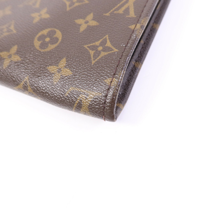 LOUIS VUITTON Monogram Poche Document Briefcase金扣手提包-11