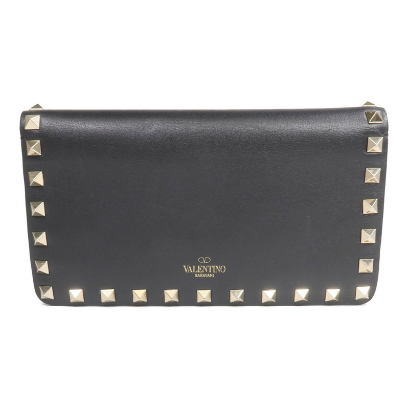 Valentino 牛皮皮革Rockstud Wallet金扣長錢包-1