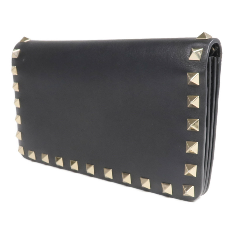Valentino 牛皮皮革Rockstud Wallet金扣長錢包-2