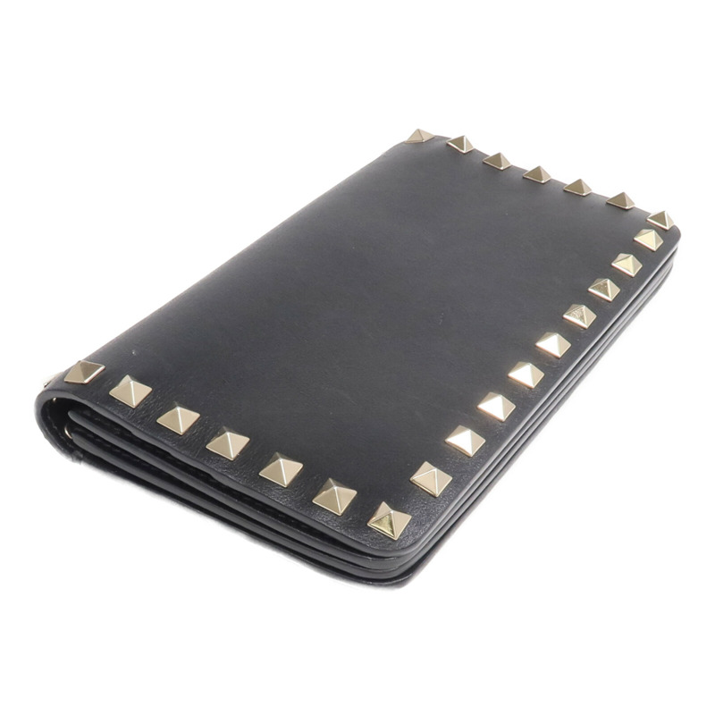 Valentino 牛皮皮革Rockstud Wallet金扣長錢包-3