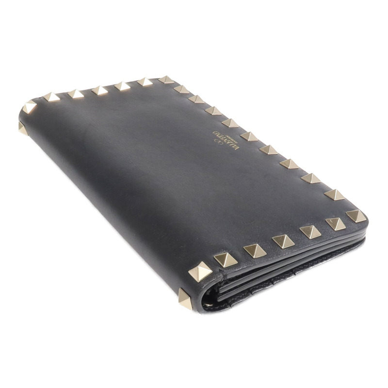 Valentino 牛皮皮革Rockstud Wallet金扣長錢包-4