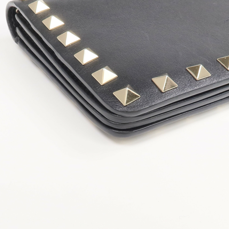 Valentino 牛皮皮革Rockstud Wallet金扣長錢包-7