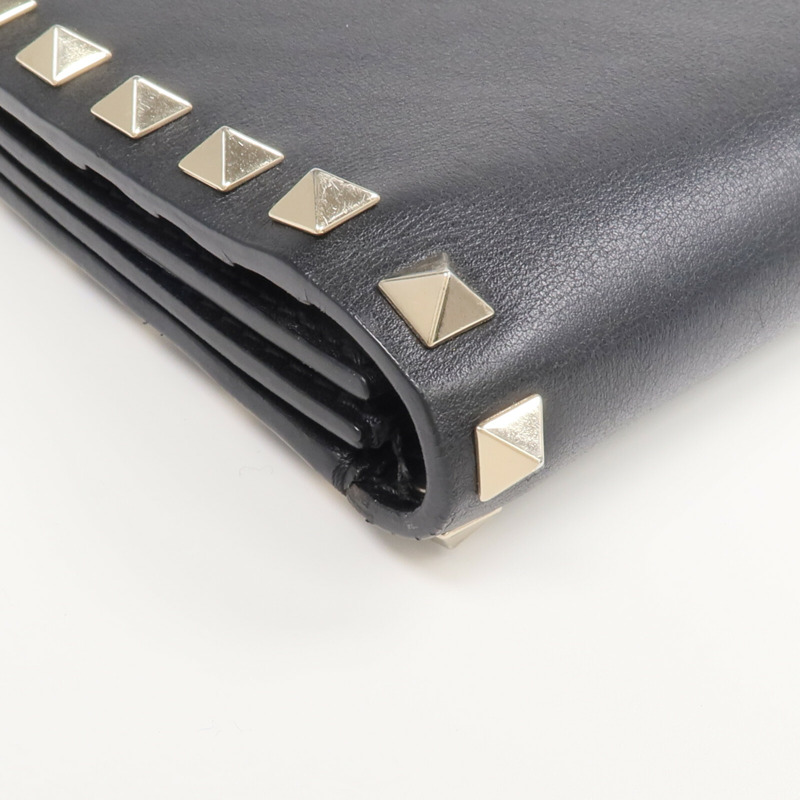 Valentino 牛皮皮革Rockstud Wallet金扣長錢包-8