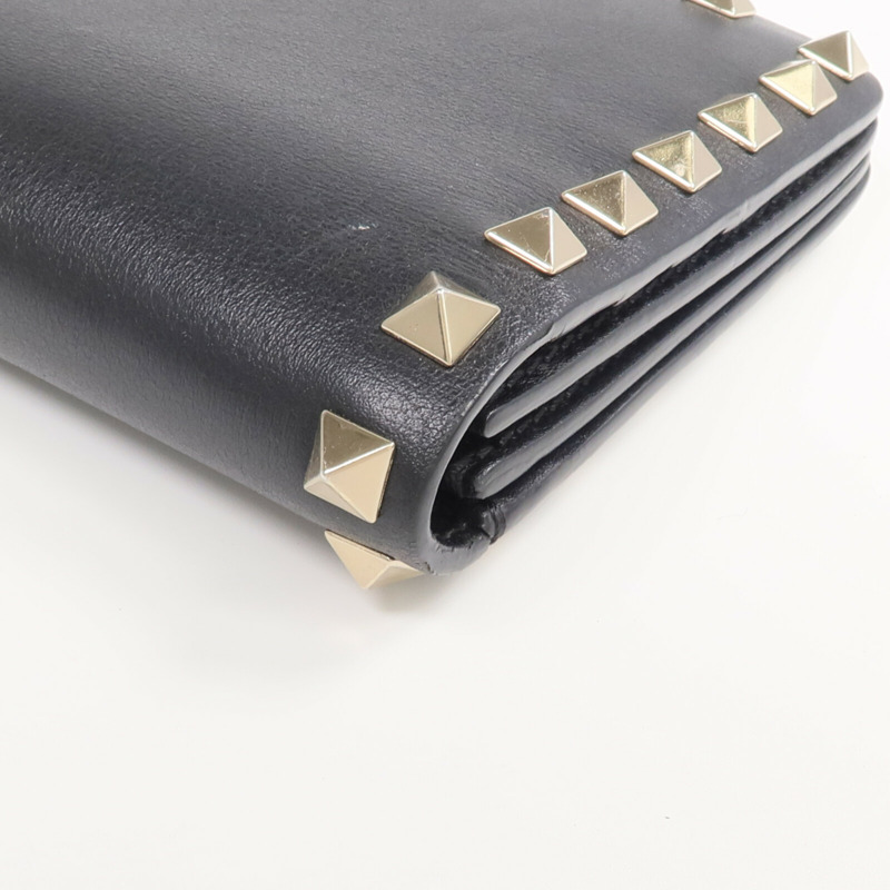 Valentino 牛皮皮革Rockstud Wallet金扣長錢包-9