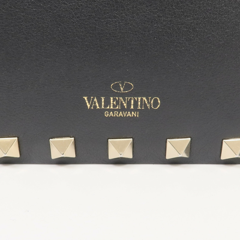 Valentino 牛皮皮革Rockstud Wallet金扣長錢包-10