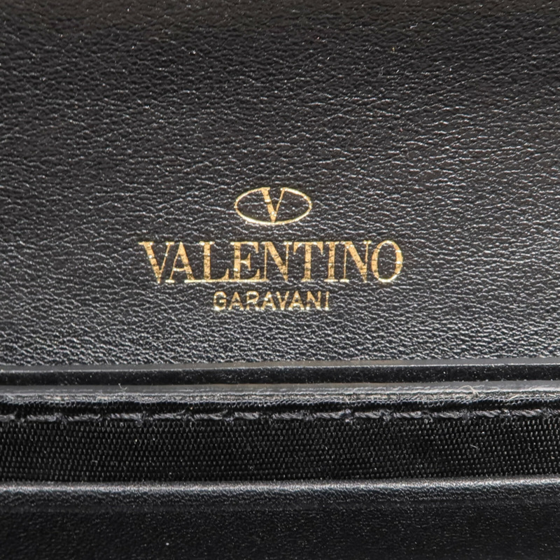 Valentino 牛皮皮革Rockstud Wallet金扣長錢包-12