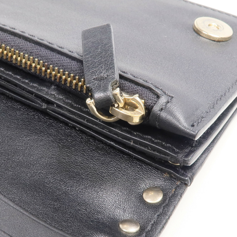 Valentino 牛皮皮革Rockstud Wallet金扣長錢包-13
