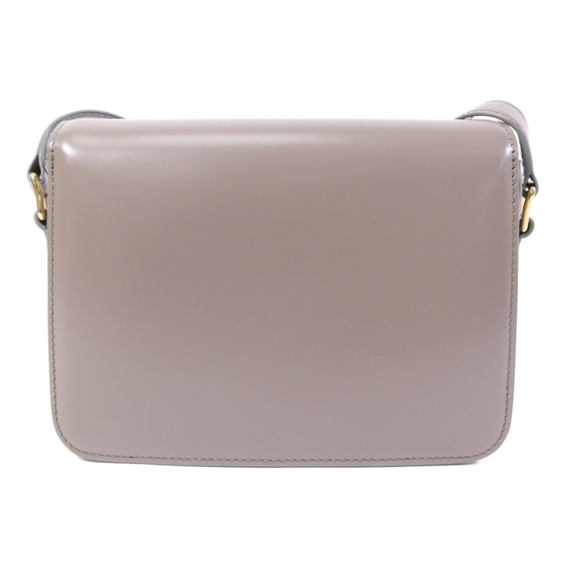 CELINE 牛皮皮革Teen Triomphe金扣肩背袋-1