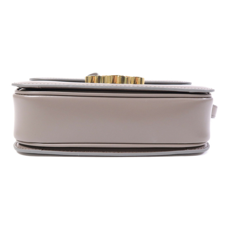 CELINE 牛皮皮革Teen Triomphe金扣肩背袋-3