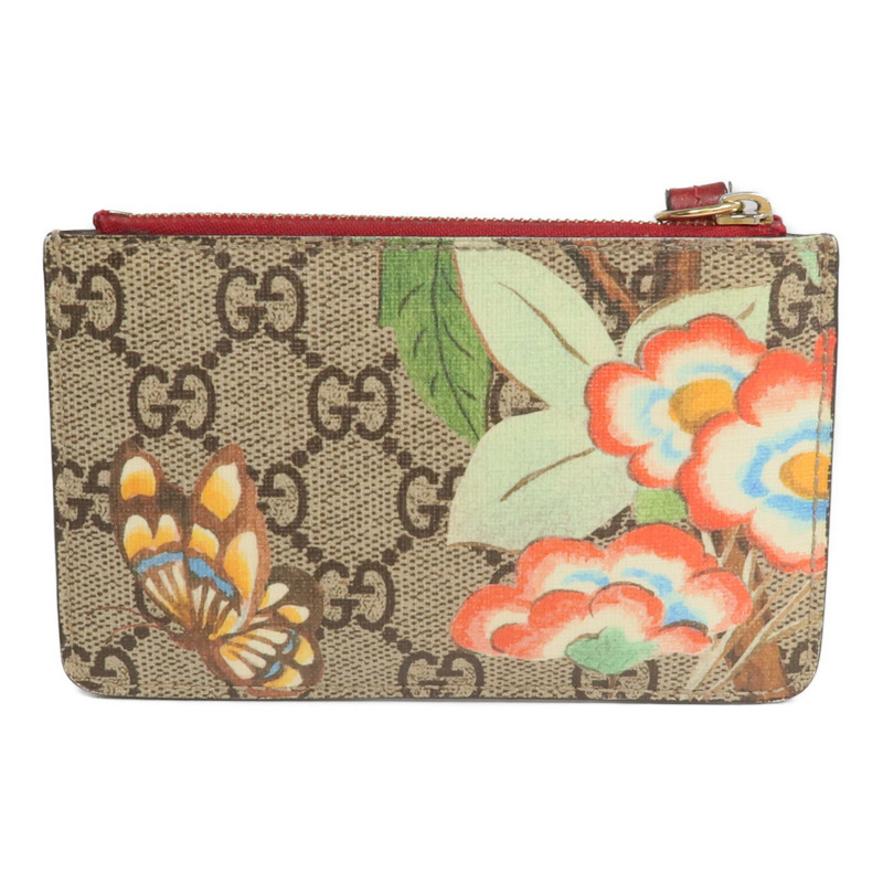 GUCCI 塗層帆布Coin/Card Case金扣零錢包/卡片套-1