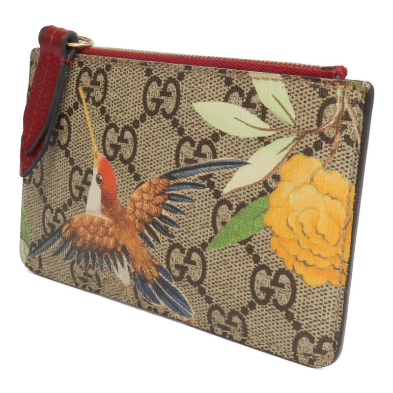 GUCCI 塗層帆布Coin/Card Case金扣零錢包/卡片套-2