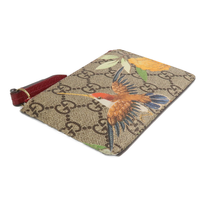 GUCCI 塗層帆布Coin/Card Case金扣零錢包/卡片套-3