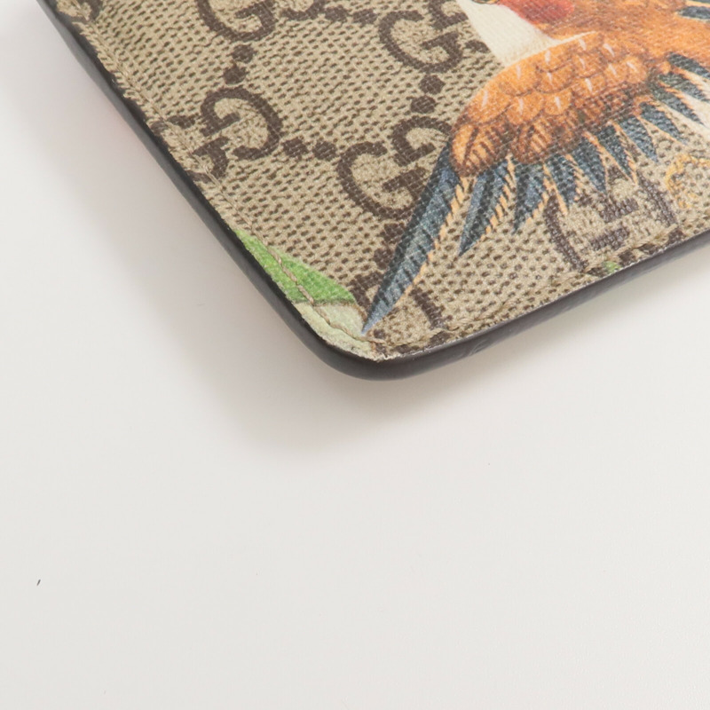 GUCCI 塗層帆布Coin/Card Case金扣零錢包/卡片套-7