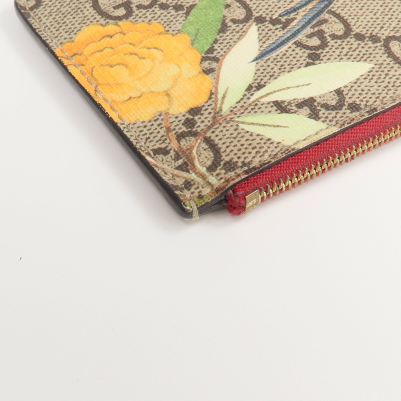 GUCCI 塗層帆布Coin/Card Case金扣零錢包/卡片套-8