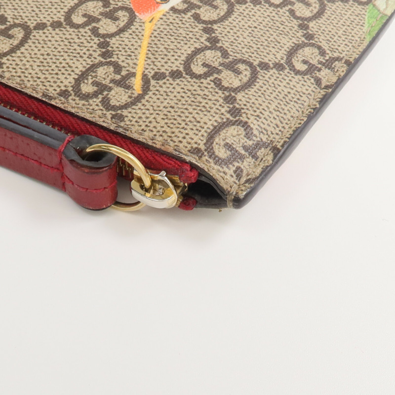 GUCCI 塗層帆布Coin/Card Case金扣零錢包/卡片套-9